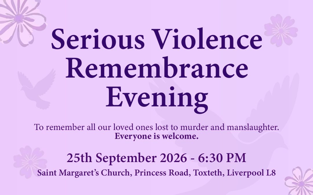 Serious Violence Remembrance Evening – 25th September 2026